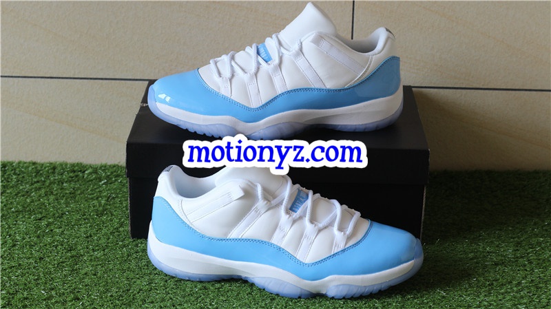 Authentic Air Jordan 11 Low Columbia Blue